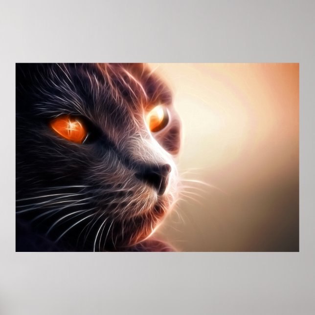 Cat Animal Photo Nature Wall Poster (Front)