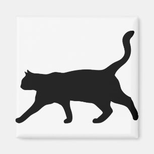 Cat Animal The Silhouette Domestic Cat Kitten Magnet
