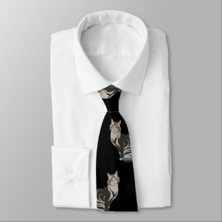 Cat Anime Style Cute Neck Tie