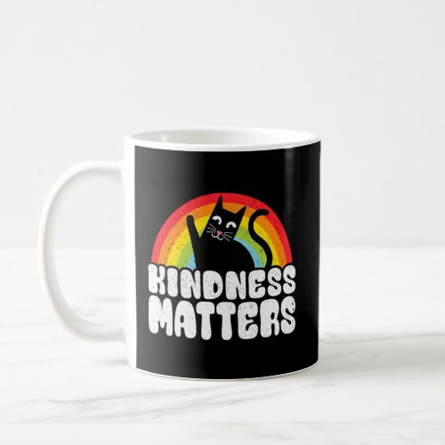 Cat Anti Bullying Rainbow Kindness Matters Sped Te Coffee Mug