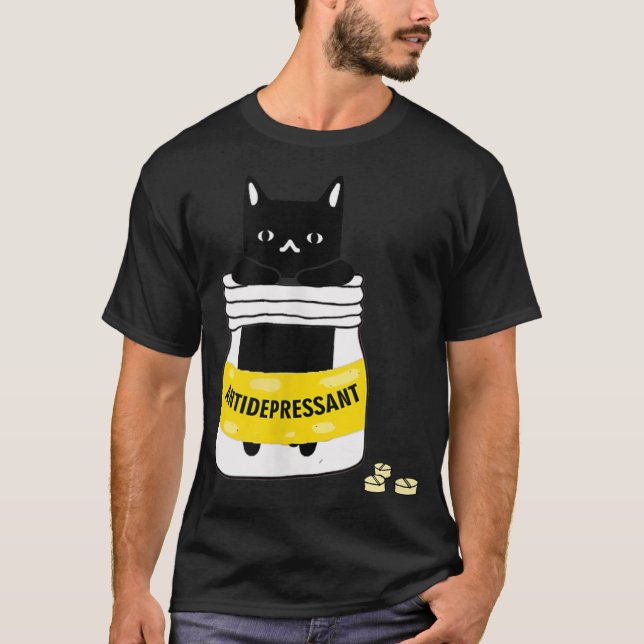 Cat antidepressant T-Shirt (Front)