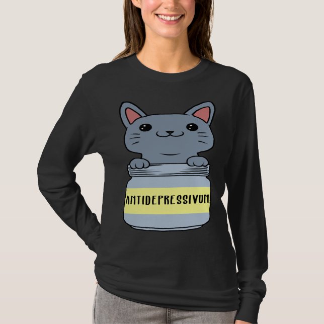 Cat Antidepresssive   Ca T-Shirt (Front)