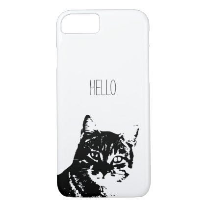 Cat Apple iPhone 8/7, Barely There Phone Case