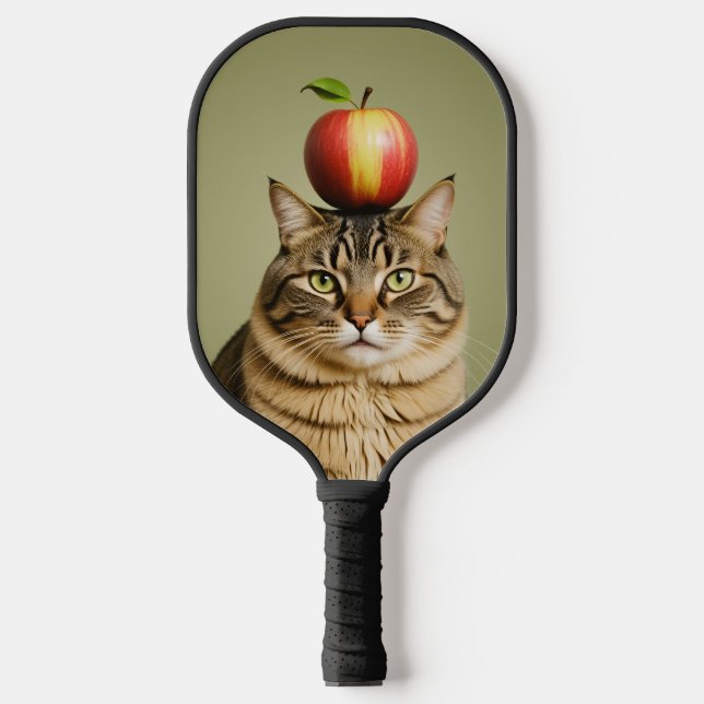 Cat Apple Pickleball Paddle (Front)