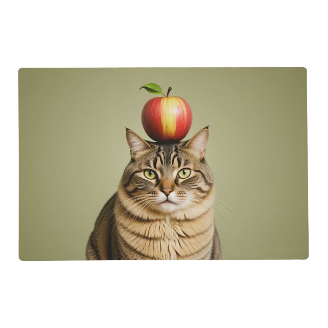 Cat Apple Placemat (Front)