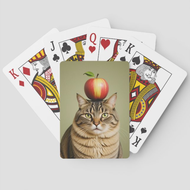 Cat Apple Poker Cards (Back)