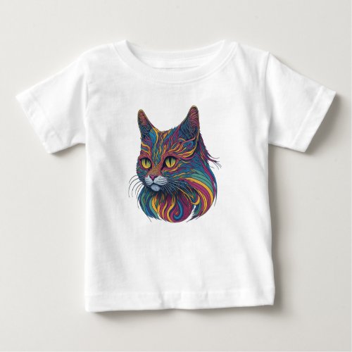 CAT ART BABY T_Shirt