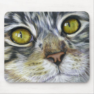 Cat Art - Blink Mouse Pad