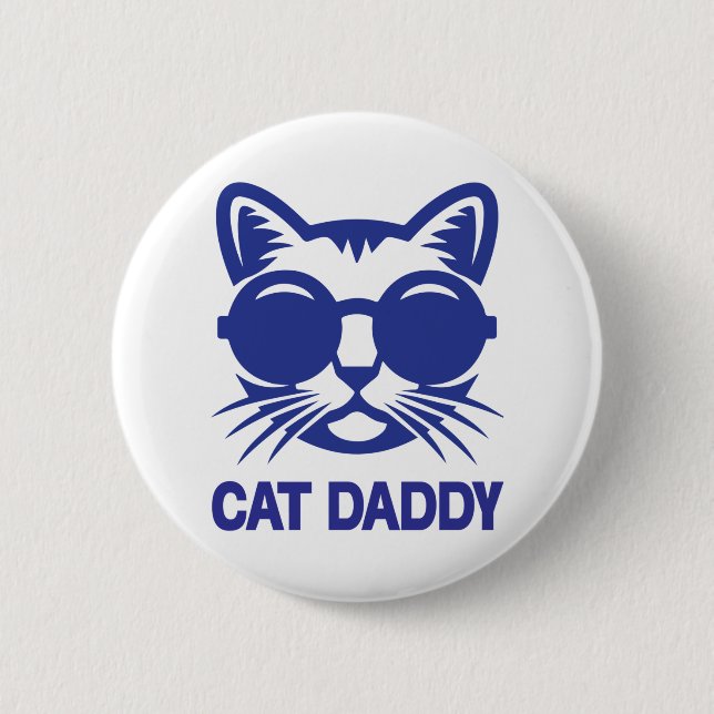 Cat Art Cat Daddy Button (Front)