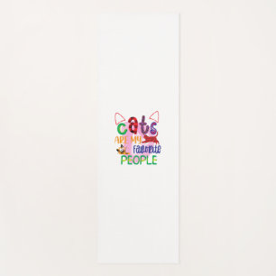 Cat Art Cats Are My Favorite People_2 Yoga Mat
