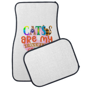 Cat Art Cats Are My Favorite People Car Floor Mat