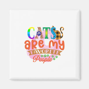 Cat Art Cats Are My Favorite People Magnet