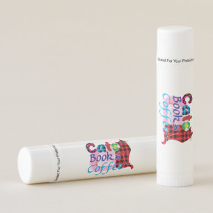 Cat Art Cats Books Coffee_2 Lip Balm