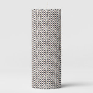 Cat Art   Cute Cat Pattern Seamless Background Pillar Candle