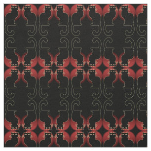 Cat Art Fabric Black Cat Fabrics Cat Lover Pattern