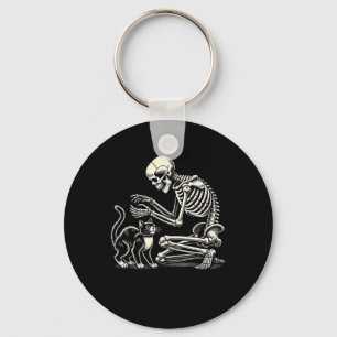 Cat Art For Men Women Feline Costume Halloween Cat Keychain