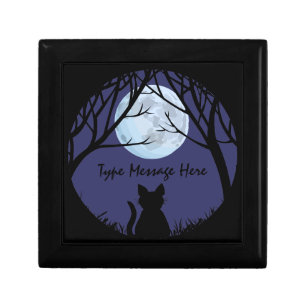 Cat Art Gift Box Personalized Cat Jewelry Box Gift