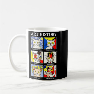 Cat Art History Funny Painting Teacher Art Lover Coffee Mug
