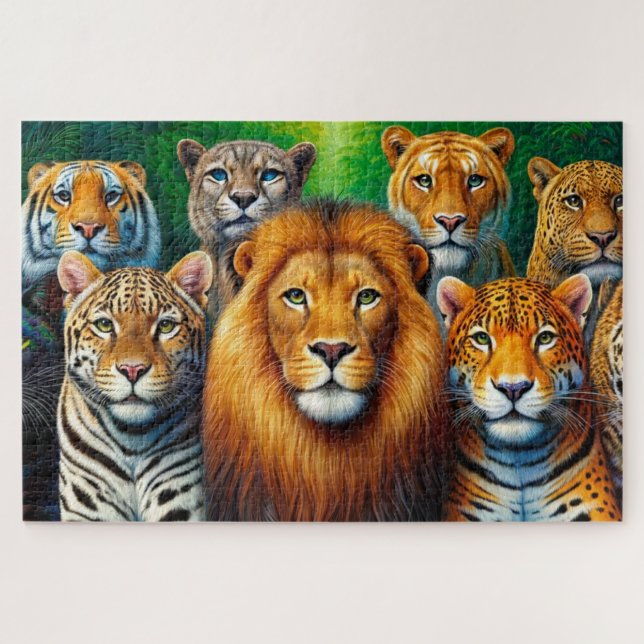 Cat Art Jigsaw Puzzle (Horizontal)