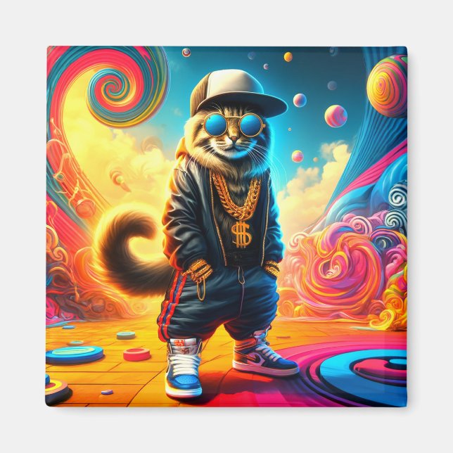 Cat Art Magnet (Front)