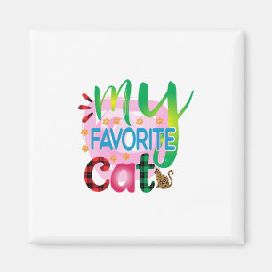 Cat Art My Favorite Cat Magnet