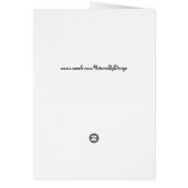 Cat Art notes, black cat profile (blank inside) (Back)