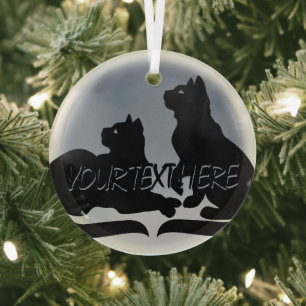 Cat Art Ornament Personalized Cat Lover Decoration