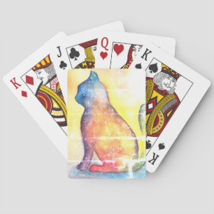 Cat art painting Classic Playing Cards