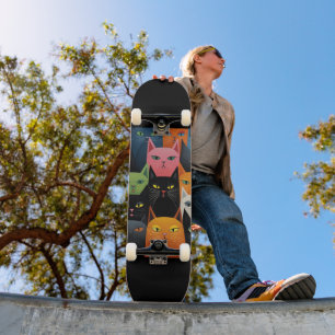 CAT ART SKATEBOARD