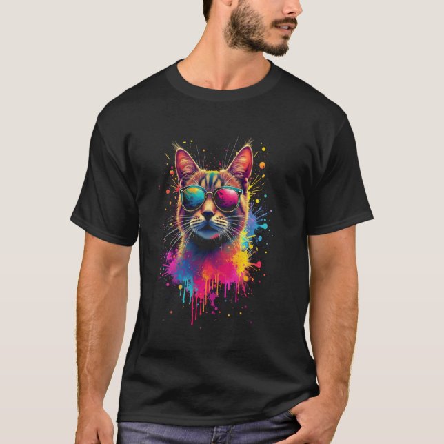 Cat art T-Shirt (Front)