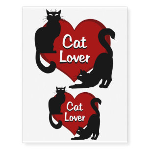 Cat Art Temporary Tattoo Cat Lover Skin Art