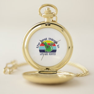 Cat Art The Best Thing In Life Pocket Watch