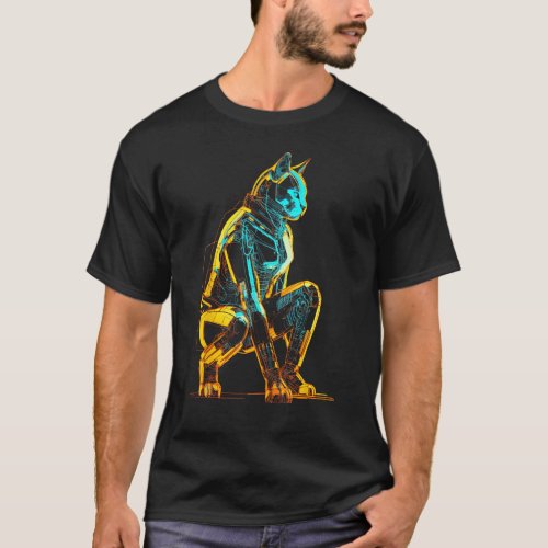 Cat Artwork - Cat Motif Animal Art Cat T-Shirt