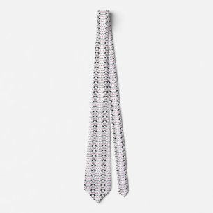 Cat Artwork Cute Cat Pattern Seamless Background Neck Tie