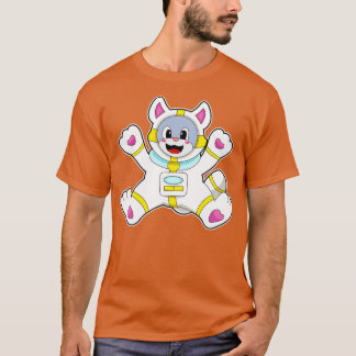 Cat as Astronaut in Costume T-Shirt