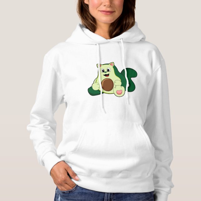 Cat as Avocado Hoodie (Front)