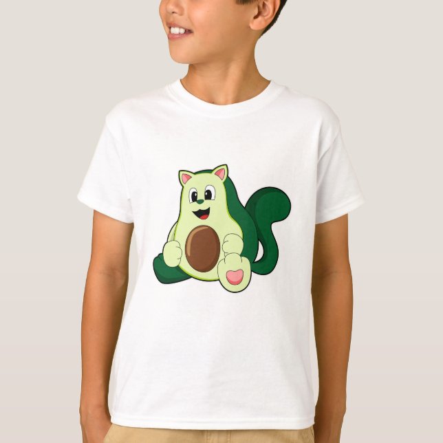 Cat as Avocado T-Shirt (Front)