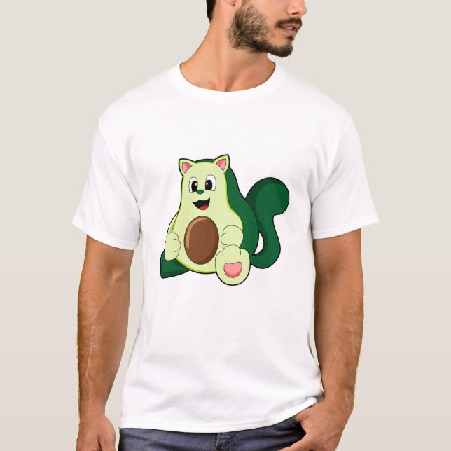 Cat as Avocado T-Shirt (Front)