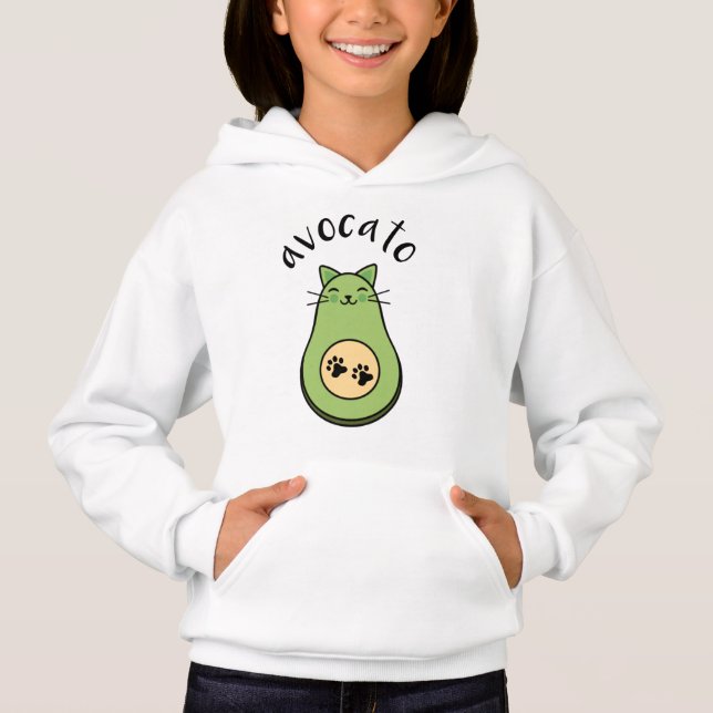 Cat as avocato hoodie (Front)