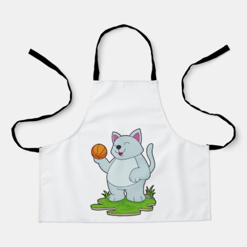 Cat as Basketball player with Basketball Apron