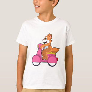 Cat as Biker with Scooter.PNG T-Shirt