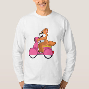 Cat as Biker with Scooter.PNG T-Shirt