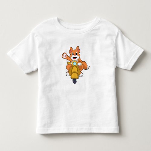 Cat as Biker with ScooterPNG Toddler T_shirt