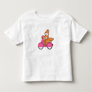 Cat as Biker with Scooter.PNG Toddler T-shirt