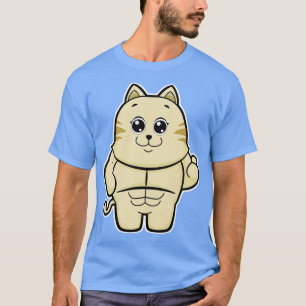 Cat As Bodybuilder With Six Pack  T-Shirt