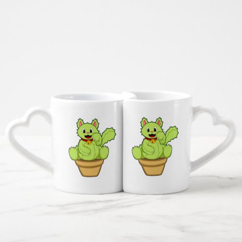 Cat as Cactus Coffee Mug Set