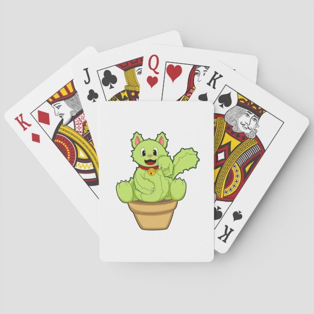 Cat as Cactus Poker Cards (Back)