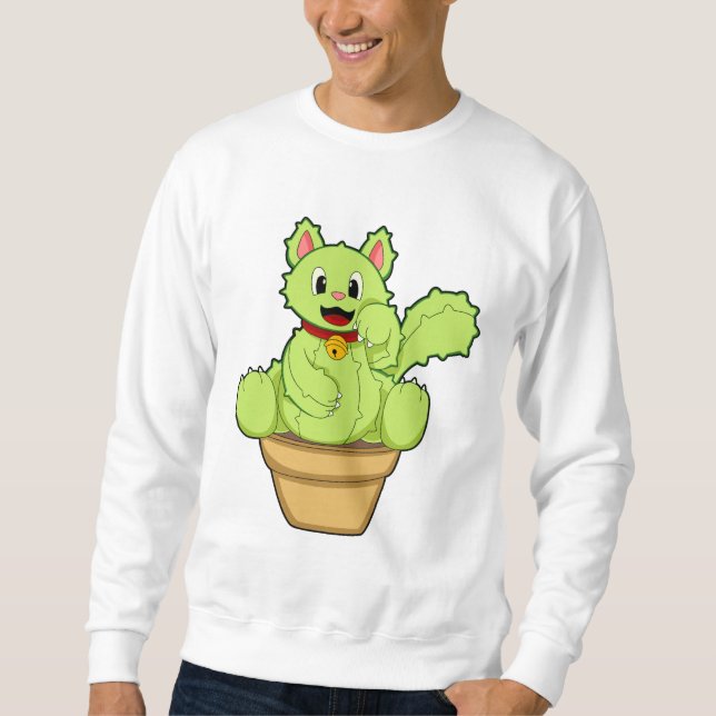 Cat as Cactus Sweatshirt (Front)