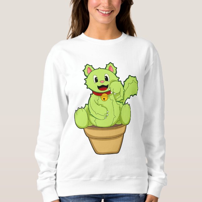 Cat as Cactus Sweatshirt (Front)
