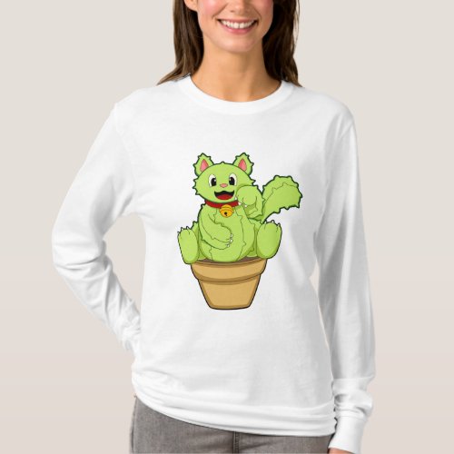 Cat as Cactus T_Shirt
